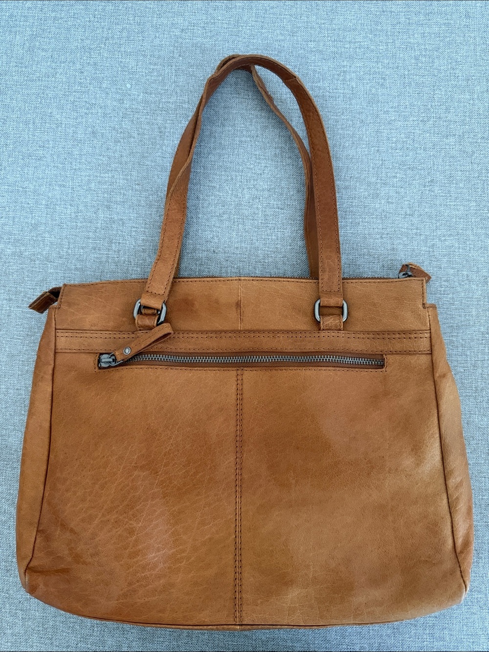 Spikes & Sparrow Cognac Leather Shoulder Bag - Picture 5 of 14